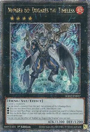 QUARTER CENTURY SECRET RARE Number 60: Dugares the Timeless (Quarter Century Secret Rare) (RA02-EN037) - 25th Anniversary Rarity Collection II 1st Edition