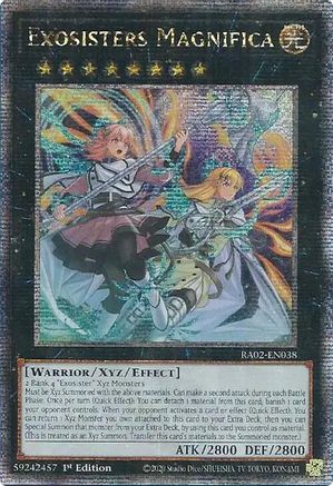 QUARTER CENTURY SECRET RARE Exosisters Magnifica (Quarter Century Secret Rare) (RA02-EN038) - 25th Anniversary Rarity Collection II 1st Edition