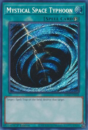 SECRET RARE Mystical Space Typhoon (Secret Rare) (RA02-EN048) - 25th Anniversary Rarity Collection II 1st Edition