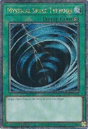 QUARTER CENTURY SECRET RARE Mystical Space Typhoon (Quarter Century Secret Rare) (RA02-EN048) - 25th Anniversary Rarity Collection II 1st Edition