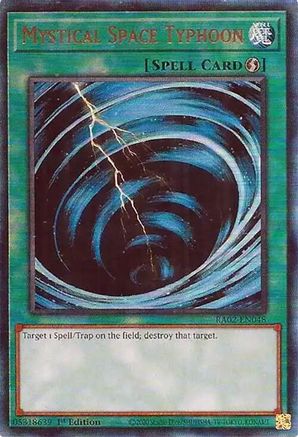 PRISMATIC ULTIMATE RARE Mystical Space Typhoon (PUR) (RA02-EN048) - 25th Anniversary Rarity Collection II 1st Edition