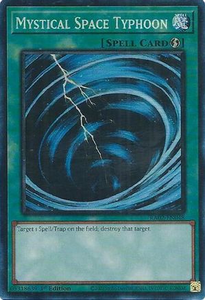 PRISMATIC COLLECTOR'S RARE Mystical Space Typhoon (PCR) (RA02-EN048) - 25th Anniversary Rarity Collection II 1st Edition