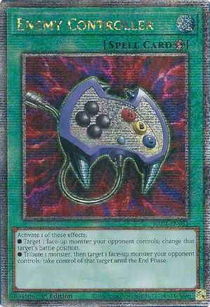 QUARTER CENTURY SECRET RARE Enemy Controller (Quarter Century Secret Rare) (RA02-EN051) - 25th Anniversary Rarity Collection II 1st Edition