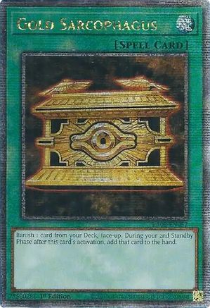 QUARTER CENTURY SECRET RARE Gold Sarcophagus (Quarter Century Secret Rare) (RA02-EN052) - 25th Anniversary Rarity Collection II 1st Edition