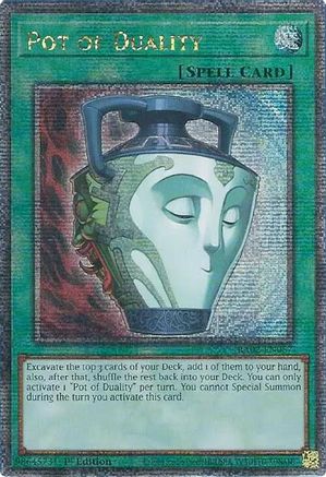 QUARTER CENTURY SECRET RARE Pot of Duality (Quarter Century Secret Rare) (RA02-EN057) - 25th Anniversary Rarity Collection II 1st Edition