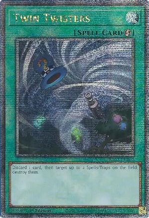 QUARTER CENTURY SECRET RARE Twin Twisters (Quarter Century Secret Rare) (RA02-EN060) - 25th Anniversary Rarity Collection II 1st Edition