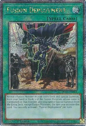 QUARTER CENTURY SECRET RARE Fusion Deployment (Quarter Century Secret Rare) (RA02-EN065) - 25th Anniversary Rarity Collection II 1st Edition
