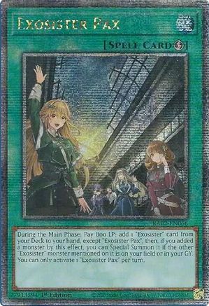 QUARTER CENTURY SECRET RARE Exosister Pax (Quarter Century Secret Rare) (RA02-EN066) - 25th Anniversary Rarity Collection II 1st Edition