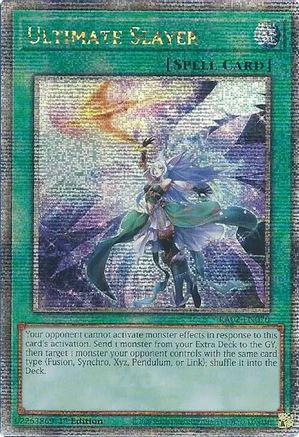 QUARTER CENTURY SECRET RARE Ultimate Slayer (Quarter Century Secret Rare) (RA02-EN070) - 25th Anniversary Rarity Collection II 1st Edition