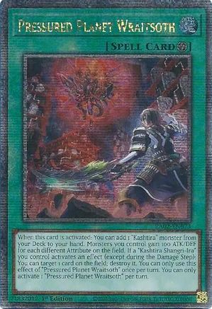 QUARTER CENTURY SECRET RARE Pressured Planet Wraitsoth (Quarter Century Secret Rare) (RA02-EN073) - 25th Anniversary Rarity Collection II 1st Edition