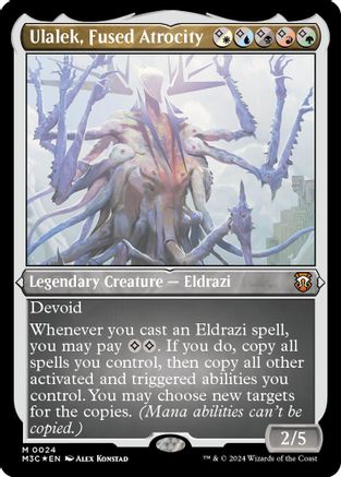 FOIL Ulalek, Fused Atrocity (Foil Etched) (M3C-024) - Modern Horizons 3 Commander - Magic The Gathering
