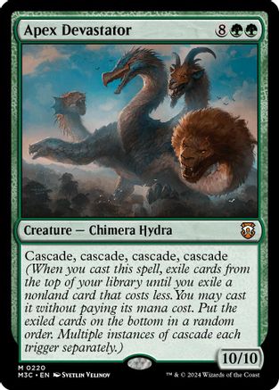 FOIL Apex Devastator (Ripple Foil) (M3C-220) - Modern Horizons 3 Commander - Magic The Gathering