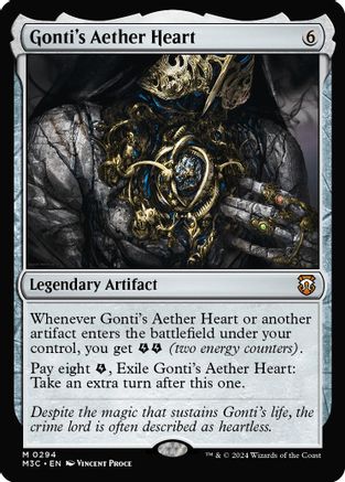 FOIL Gonti's Aether Heart (Ripple Foil) (M3C-294) - Modern Horizons 3 Commander - Magic The Gathering