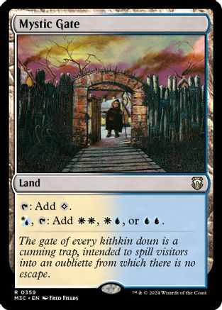 FOIL Mystic Gate (Ripple Foil) (M3C-359) - Modern Horizons 3 Commander - Magic The Gathering