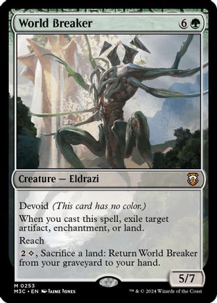 FOIL World Breaker (Ripple Foil) (M3C-253) - Modern Horizons 3 Commander - Magic The Gathering