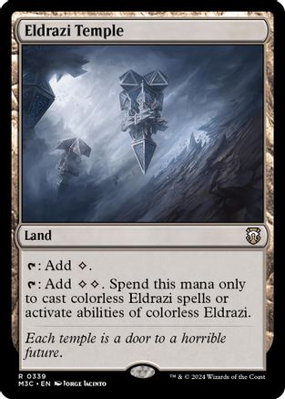 FOIL Eldrazi Temple (Ripple Foil) (M3C-339) - Modern Horizons 3 Commander - Magic The Gathering