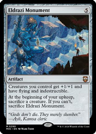 FOIL Eldrazi Monument (Ripple Foil) (M3C-290) - Modern Horizons 3 Commander - Magic The Gathering