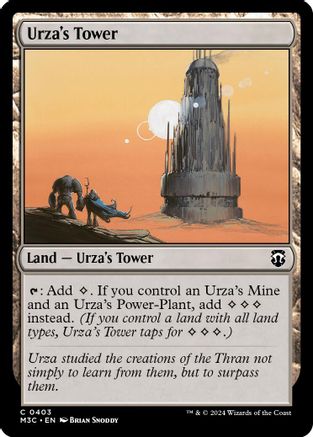 FOIL Urza's Tower (Ripple Foil) (M3C-403) - Modern Horizons 3 Commander - Magic The Gathering