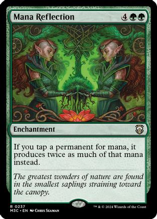 FOIL Mana Reflection (Ripple Foil) (M3C-237) - Modern Horizons 3 Commander - Magic The Gathering