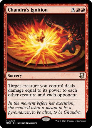 FOIL Chandra's Ignition (Ripple Foil) (M3C-209) - Modern Horizons 3 Commander - Magic The Gathering
