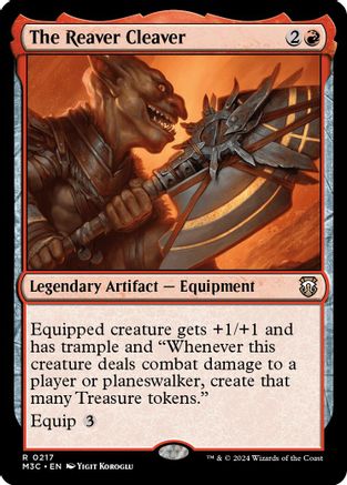 FOIL The Reaver Cleaver (Ripple Foil) (M3C-217) - Modern Horizons 3 Commander - Magic The Gathering