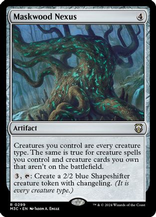 FOIL Maskwood Nexus (Ripple Foil) (M3C-299) - Modern Horizons 3 Commander - Magic The Gathering