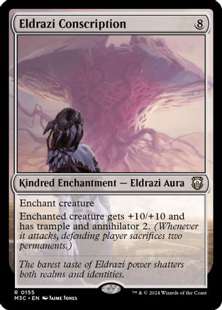 FOIL Eldrazi Conscription (Ripple Foil) (M3C-155) - Modern Horizons 3 Commander - Magic The Gathering