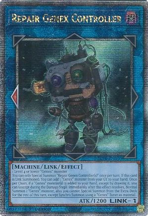 QUARTER CENTURY SECRET RARE Repair Genex Controller (Quarter Century Secret Rare) (BLTR-EN010) - Battles of Legend: Terminal Revenge 1st Edition