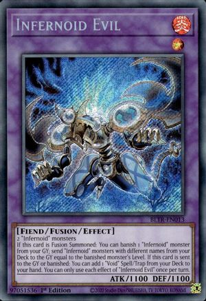 SECRET RARE Infernoid Evil (BLTR-EN013) - Battles of Legend: Terminal Revenge 1st Edition