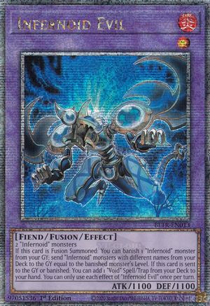 QUARTER CENTURY SECRET RARE Infernoid Evil (Quarter Century Secret Rare) (BLTR-EN013) - Battles of Legend: Terminal Revenge 1st Edition