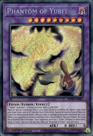 SECRET RARE Phantom of Yubel (BLTR-EN047) - Battles of Legend: Terminal Revenge 1st Edition