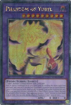 QUARTER CENTURY SECRET RARE Phantom of Yubel (Quarter Century Secret Rare) (BLTR-EN047) - Battles of Legend: Terminal Revenge 1st Edition