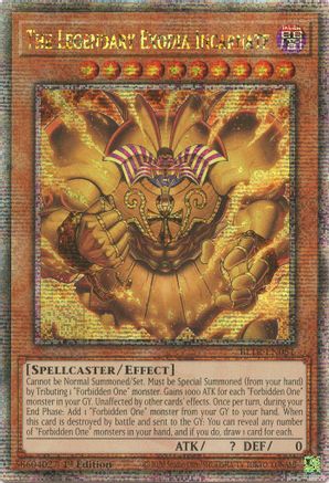 QUARTER CENTURY SECRET RARE The Legendary Exodia Incarnate (Quarter Century Secret Rare) (BLTR-EN051) - Battles of Legend: Terminal Revenge 1st Edition