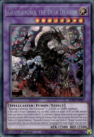 SECRET RARE Granguignol the Dusk Dragon (BLTR-EN087) - Battles of Legend: Terminal Revenge 1st Edition