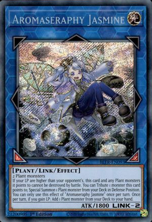 SECRET RARE Aromaseraphy Jasmine (BLTR-EN093) - Battles of Legend: Terminal Revenge 1st Edition