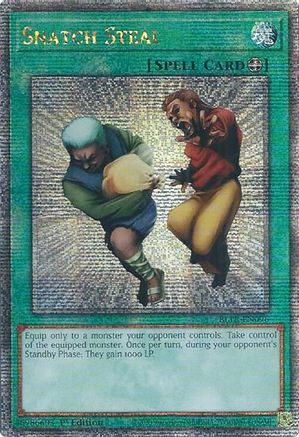 QUARTER CENTURY SECRET RARE Snatch Steal (Quarter Century Secret Rare) (BLTR-EN096) - Battles of Legend: Terminal Revenge 1st Edition