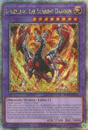 QUARTER CENTURY SECRET RARE Lubellion the Searing Dragon (Quarter Century Secret Rare) (BLTR-EN115) - Battles of Legend: Terminal Revenge 1st Edition