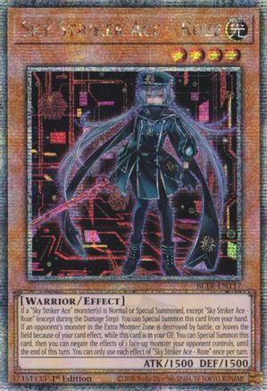 QUARTER CENTURY SECRET RARE Sky Striker Ace - Roze (Alternate Art) (Quarter Century Secret Rare) (BLTR-EN117) - Battles of Legend: Terminal Revenge 1st Edition