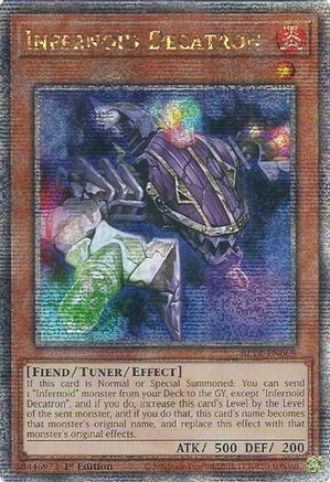 QUARTER CENTURY SECRET RARE Infernoid Decatron (Quarter Century Secret Rare) (BLTR-EN069) - Battles of Legend: Terminal Revenge 1st Edition