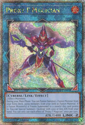 QUARTER CENTURY SECRET RARE Proxy F Magician (Quarter Century Secret Rare) (BLTR-EN094) - Battles of Legend: Terminal Revenge 1st Edition