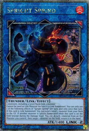 QUARTER CENTURY SECRET RARE Spright Sprind (Quarter Century Secret Rare) (BLTR-EN095) - Battles of Legend: Terminal Revenge 1st Edition