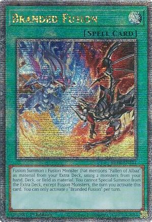 QUARTER CENTURY SECRET RARE Branded Fusion (Quarter Century Secret Rare) (BLTR-EN111) - Battles of Legend: Terminal Revenge 1st Edition