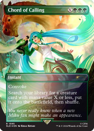 FOIL Chord of Calling (Rainbow Foil) (SLD-1595) - Secret Lair Drop Series - Magic The Gathering