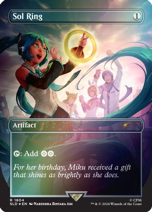 FOIL Sol Ring (1604) (Rainbow Foil) (SLD-1604) - Secret Lair Drop Series - Magic The Gathering