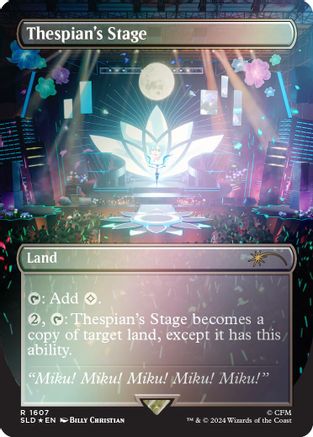 FOIL Thespian's Stage (Rainbow Foil) (SLD-1607) - Secret Lair Drop Series - Magic The Gathering