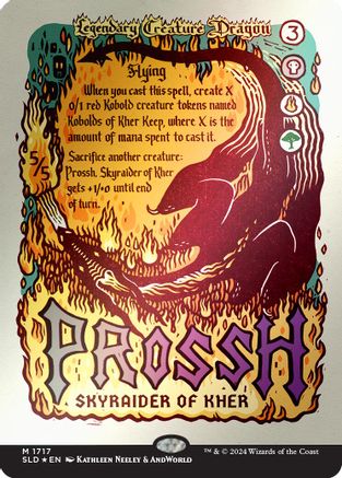 FOIL Prossh, Skyraider of Kher (Rainbow Foil) (SLD-1717) - Secret Lair Drop Series - Magic The Gathering