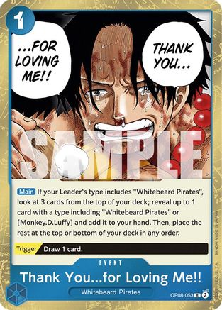 Thank You...for Loving Me!! (OP08-053) One Piece - Two Legends