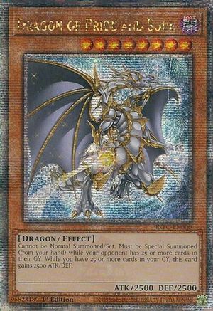 QUARTER CENTURY SECRET RARE Dragon of Pride and Soul (Quarter Century Secret Rare) (INFO-EN000) - The Infinite Forbidden 1st Edition