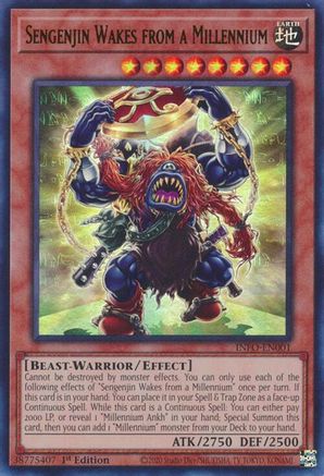 ULTRA RARE Sengenjin Wakes from a Millennium (INFO-EN001) - The Infinite Forbidden 1st Edition