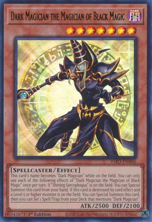 ULTRA RARE Dark Magician the Magician of Black Magic (INFO-EN006) - The Infinite Forbidden 1st Edition